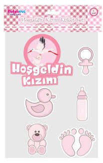 HOŞGELDİN KIZIM STICKER SET PK:1 KL:12