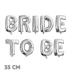 Bekarlığa Veda Partisi Bride To Be Folyo Balon Gümüş Renk 35 cm