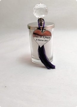 12 li Metal Fil Tepelikli Orta Boy Bardak Mum Altın - 100 Adet / Paket