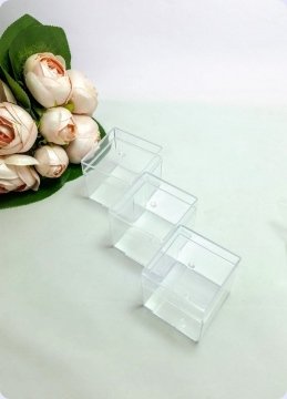 12 li Mika Pleksi Küp Kutu 5x5x5 cm