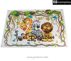 Safari Konseptli Pankart & Branda & Afiş 50*70