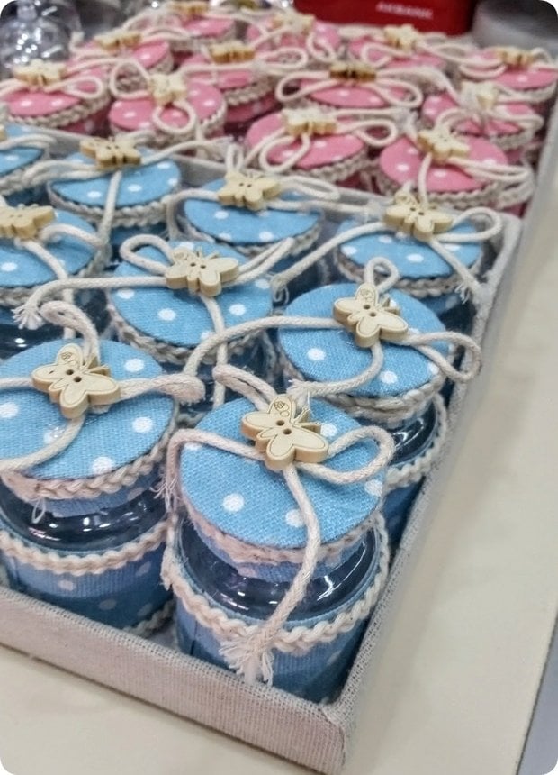 12 li Süslü Puantiyeli PVC Şişe
