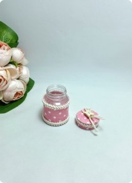 12 li Süslü Puantiyeli PVC Şişe