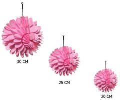 SÜS PONPON PETEKLİ 3LÜ SET PEMBE PK:1 KL:120