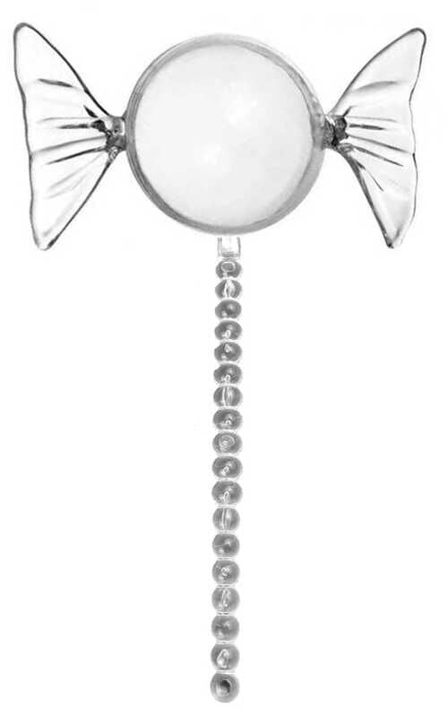 KUTU TOP ŞEKER ŞEKLİNDE ÇUBUKLU MİKA ŞEFFAF PK:20