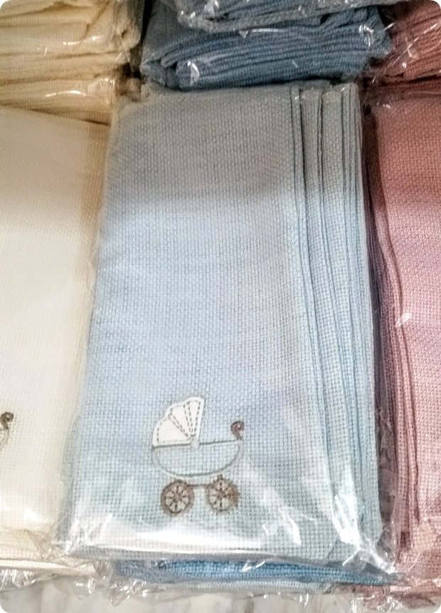 Puset İşlemeli Boş Bebek Lavanta Kesesi