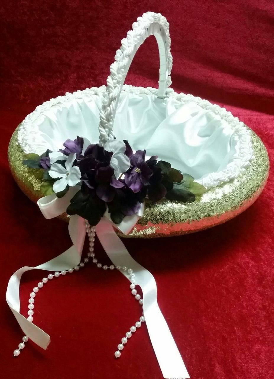 Özel Payetli kına tepsisi / kına sepeti KIRMZSEPET