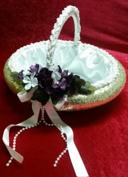 Özel Payetli kına tepsisi / kına sepeti KIRMZSEPET