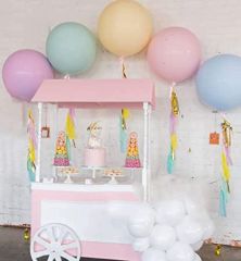 Su Yeşili Renk Mega Boy Jumbo Makaron Balon 36 İnch