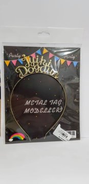 Metal İyi ki Doğdun Taç BRONZ
