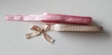Kenarı işlemeli 1,5cm 10mt  kurdela