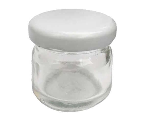 BAL KAVANOZU 40CC BEYAZ KAPAKLI PK:120