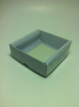 8x8x3 desenli şeffaf kapaklı asetat kutu