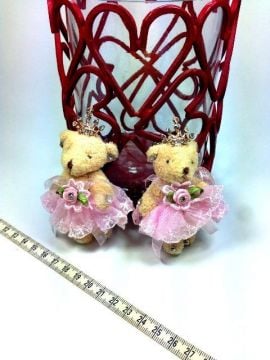 Taç Süslemeli Ayı cık Bebek Şekeri Obje