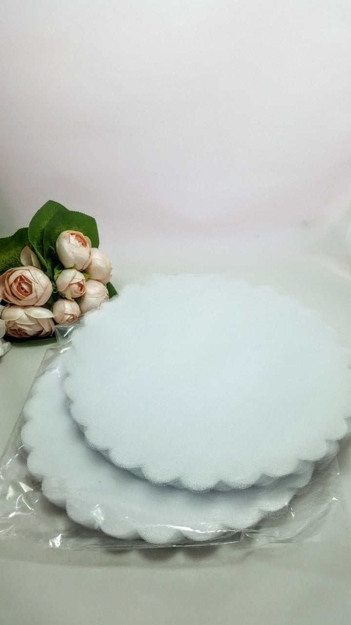 26 cm 100'lü KRİSTAL Tül (özel kesimli) / Düz