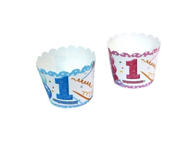 25 li 1 Yaş Cup Cake Kabı PEMBE