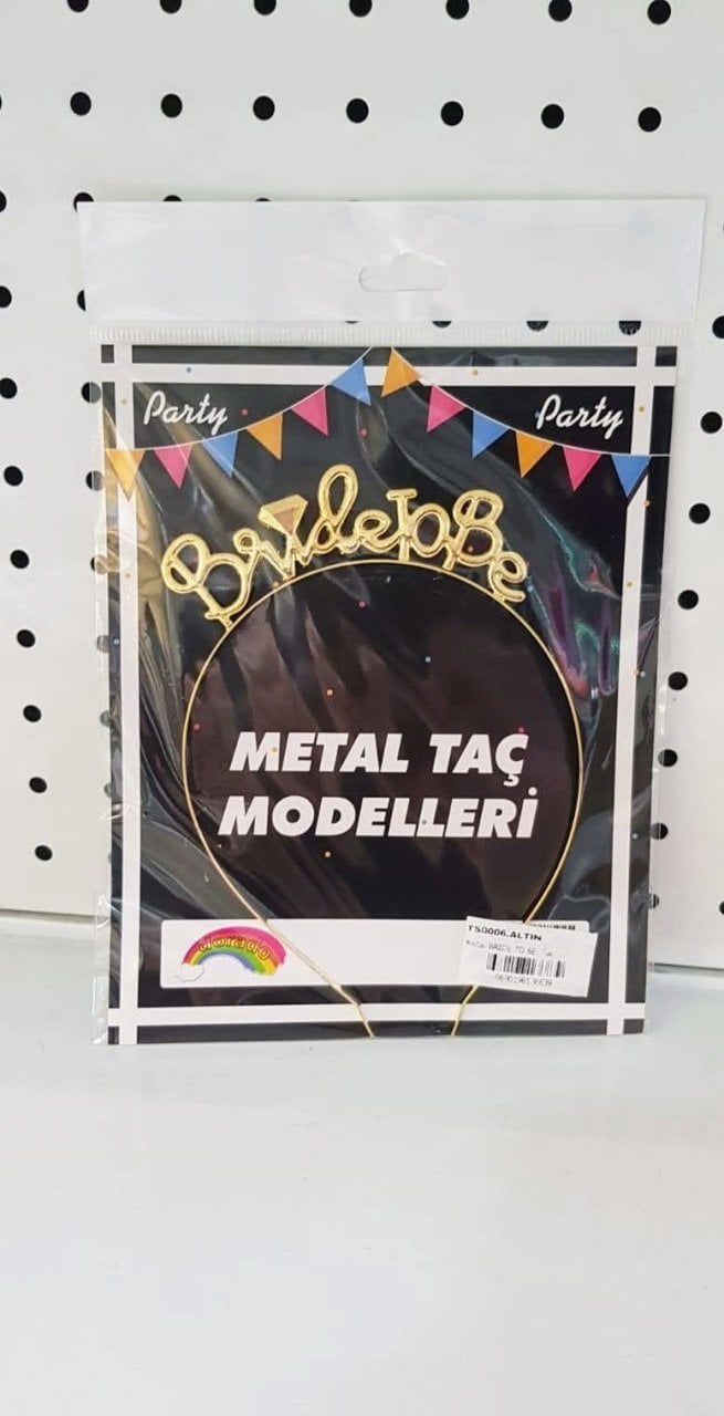 Metal BRİDE TO BE Taç