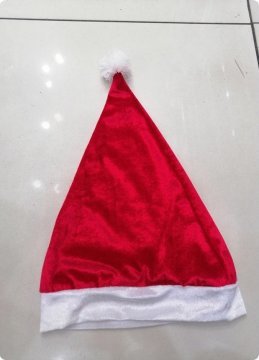 Kadife noel baba şapkası