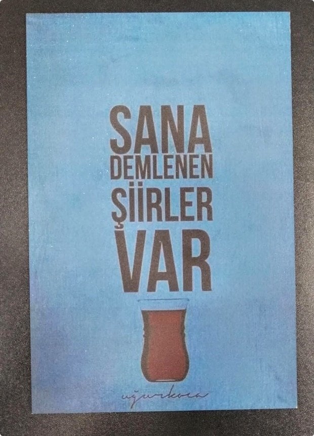 5 li set Ahşap Poster Baskılı (20*30  Cm) 5 TANE