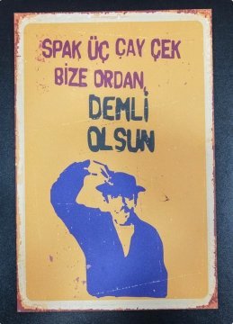 5 li set Ahşap Poster Baskılı (20*30  Cm) 5 TANE