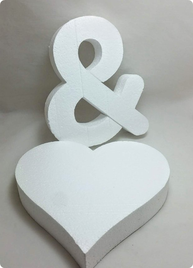 24 cm Strafor harf & rakam