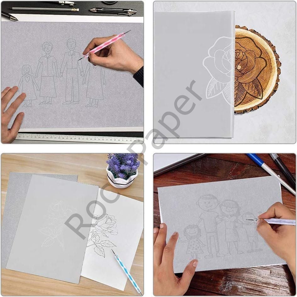 Roco Paper Karbon Grafit Transfer Kağıdı Beyaz - 21*31 cm - 100'lü