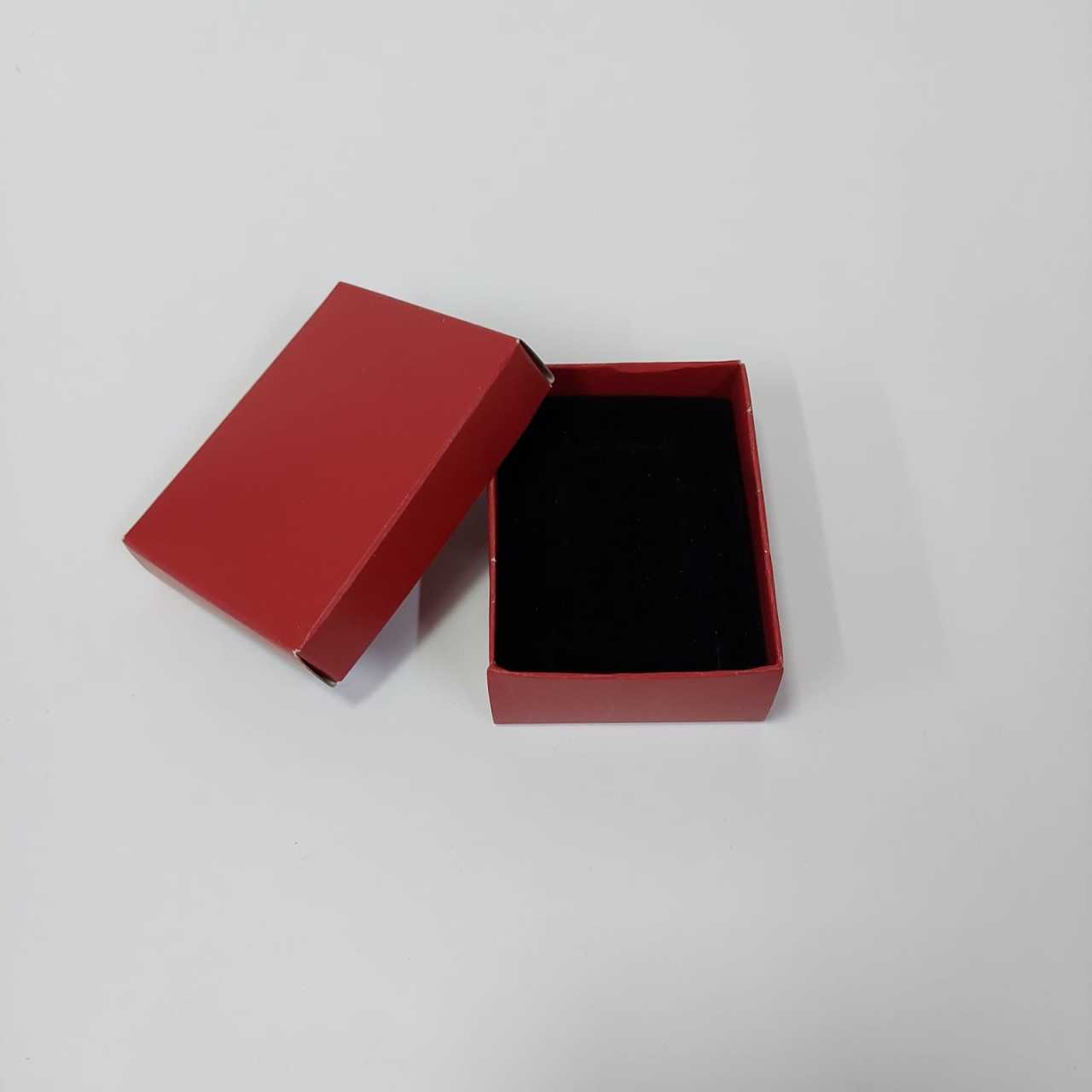 30 Lu Uv Baskılı (8x6x3 Cm) Süngerli Karton Takı Kutuları Bordo - 30 Adet / Paket