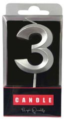 MUM KRİSTAL DESENLİ 3 GÜMÜŞ PK:1 KL:60