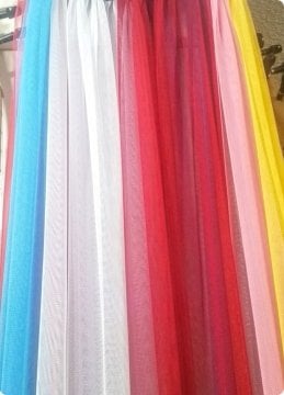 Gökkuşağı Kına Eteği / Organze Tül Etek