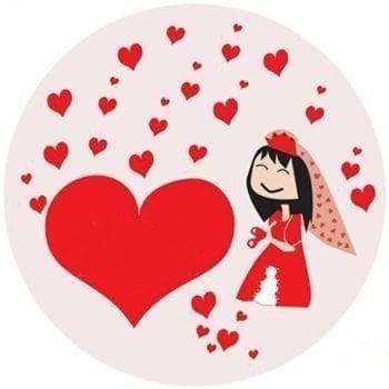 Kına Sticker Yuvarlak etiket 1 Sayfa(54 adet)