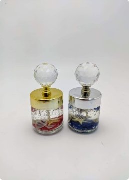 40 cc Kumlu Deniz Kabuklu Jel Mum (Kristal tepeli 40 cc Kavanoz)