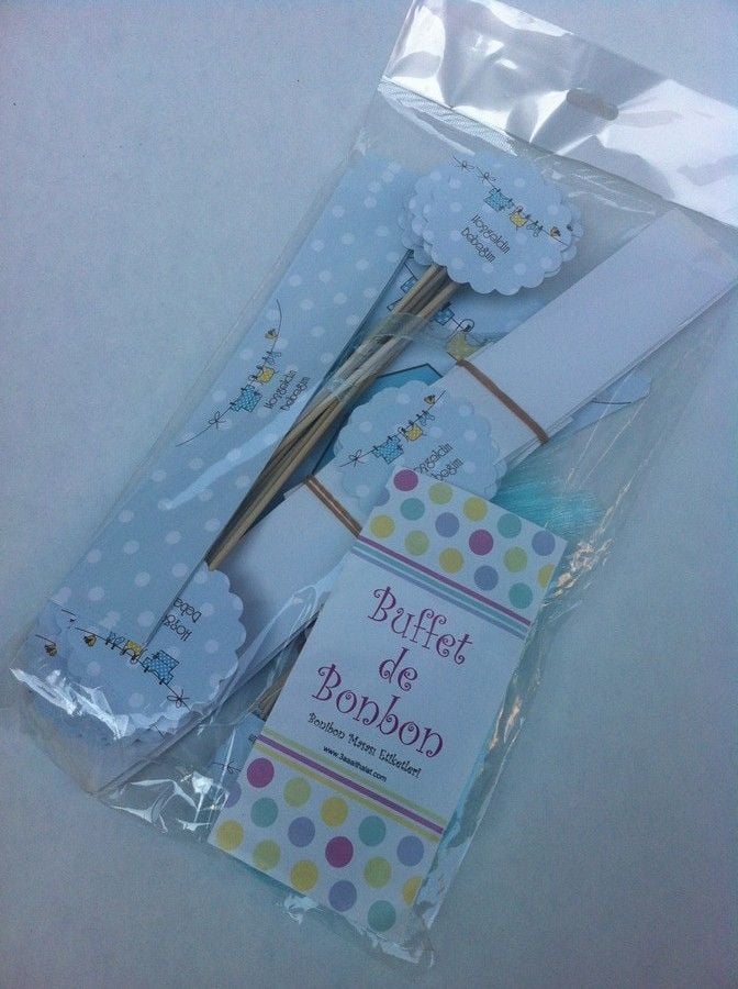 12 li x6+1 Banner ürün Hoşgeldin bebeğim yazılı set