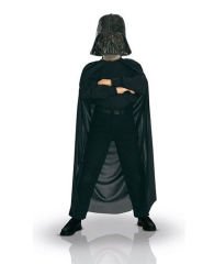 Çocuk Boy Yıldız Savaşları Star Wars Darth Vadet Maskesi ve 90 cm Pelerin Seti Siyah