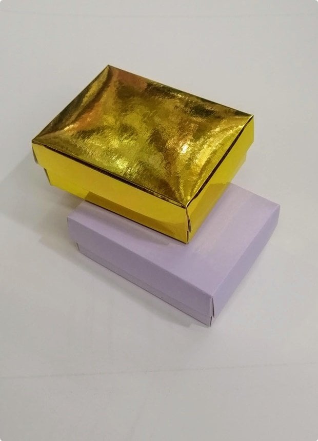 30 Lu (12x9x3 Cm) Süngerli Karton Takı Kutuları