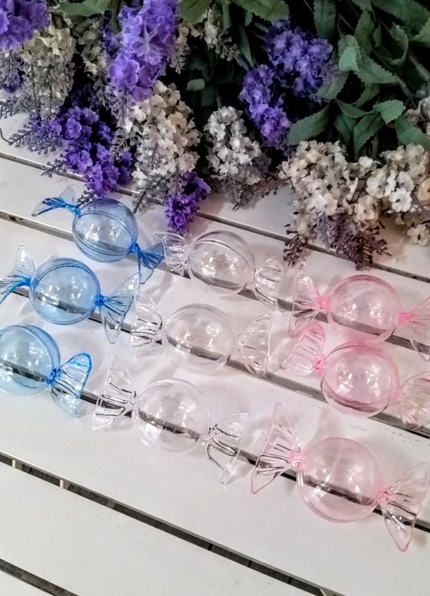 12 Li Pvc Kulaklı mika top şekerlik