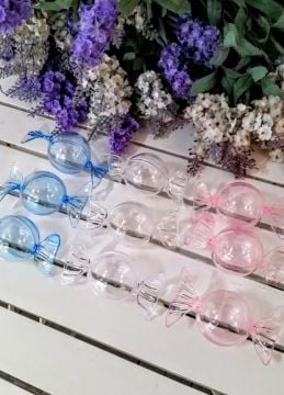12 Li Pvc Kulaklı mika top şekerlik