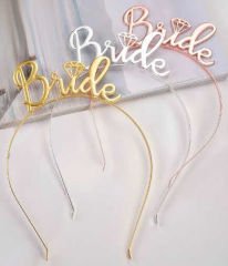 TAÇ METAL BRIDE PIRLANTALI GÜMÜŞ PK:1 KL:250