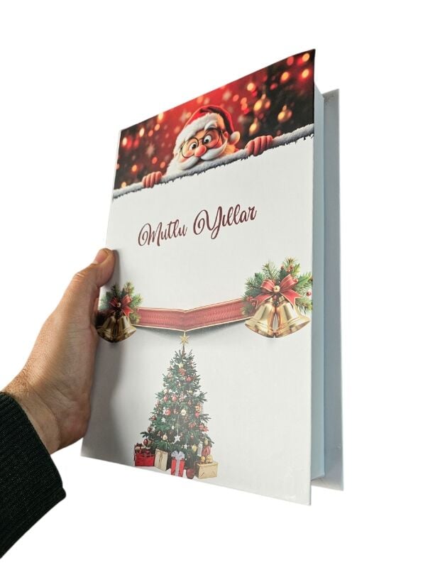 Yılbaşı Lüks Hediye Lokum ve Çikolata Kutusu