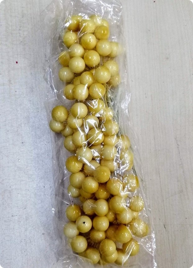 100 lü Top çiçek süs (gold,gümüş,kırmızı)