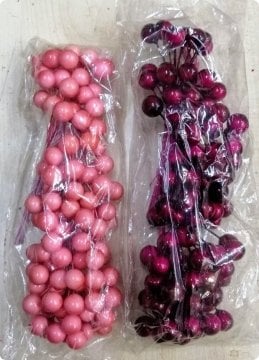 100 lü Top çiçek süs (gold,gümüş,kırmızı)