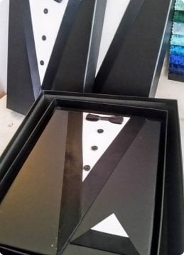 3 Lü Set Sıvama Damat Bohça Kutusu