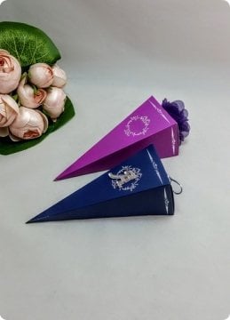25 Li Karton Üçgen Mevlüt Şekeri Külahı