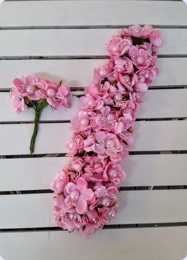 İncili Büyük Kumaş Papatya (60 lı yapay çiçek )
