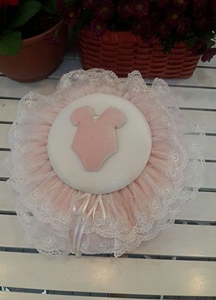 Dantelli Bebek Altın / Takı yastığı