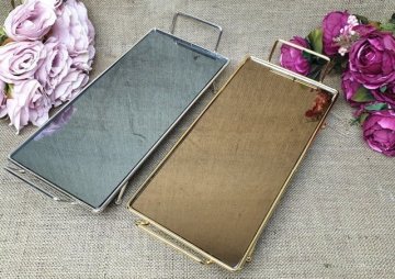 Büyük ayaklı Dikdörtgen tepsi (16*40cm)