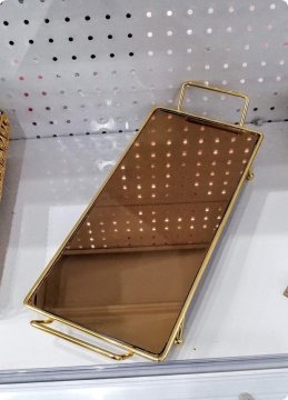Büyük ayaklı Dikdörtgen tepsi (16*40cm)
