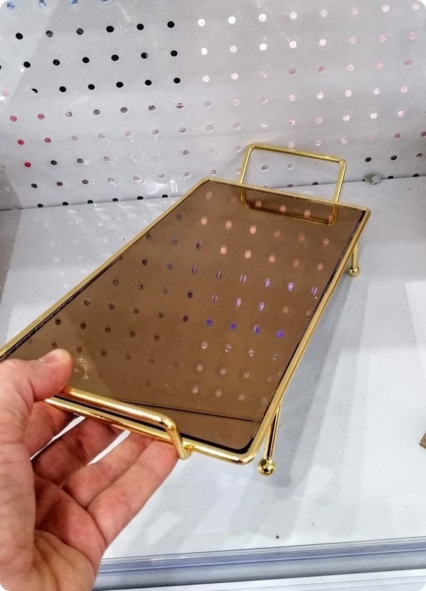 Büyük ayaklı Dikdörtgen tepsi (16*40cm)