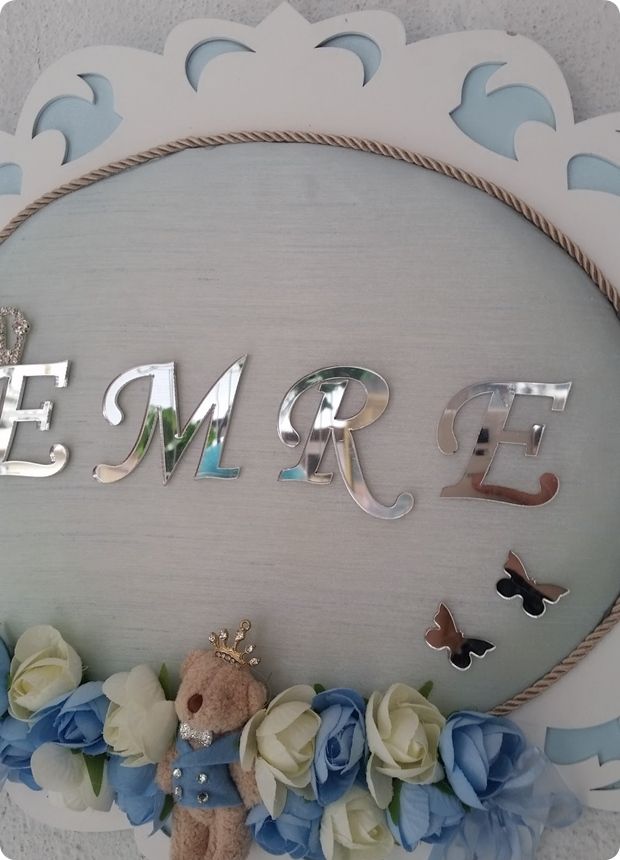 İsme Özel Ahşap Kapı süsü
