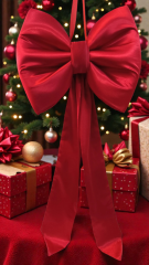 Saten büyük  yılbaşı ağaç fiyonku