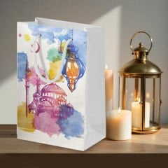 10 Lu Büyük İpli Ramazan Karton Çanta 26x40 Cm (No:2)